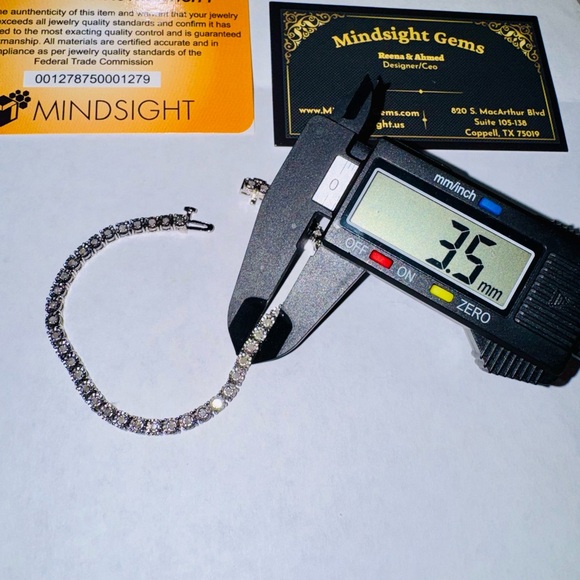 1 cttw natural diamond tennis bracelet, Real diamond bracelet Unisex Gift, SALE! - Picture 3 of 7
